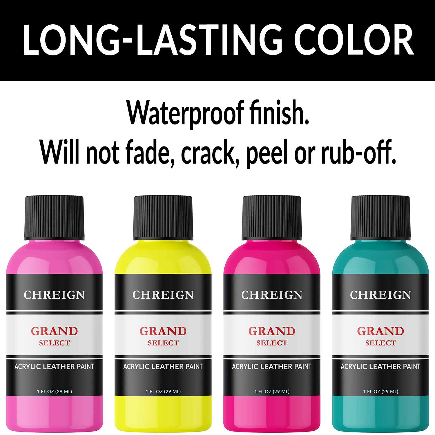 Acrylic Leather Paint Colors 1 oz.