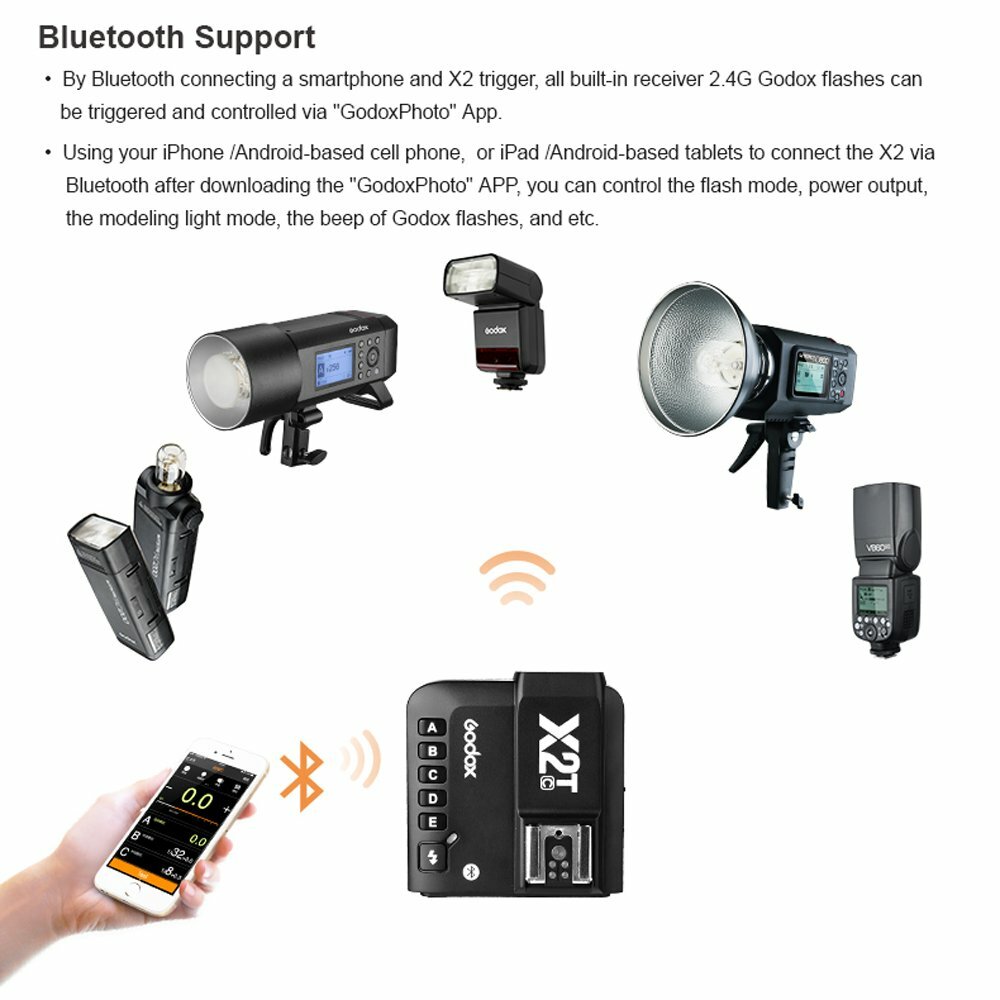 Godox X2T-N Transmitter Trigger TTL 2.4G Bluetooth Mobile For Nikon Camera Flash
