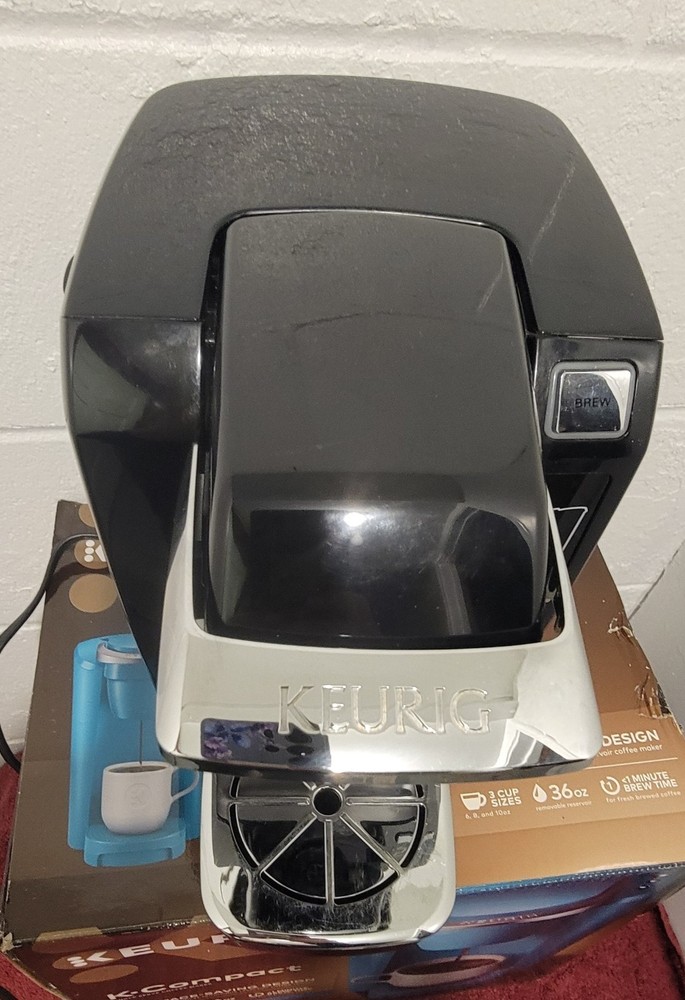 Keurig K Compact Coffee Maker Brewing System Black Tested Fully Functioning