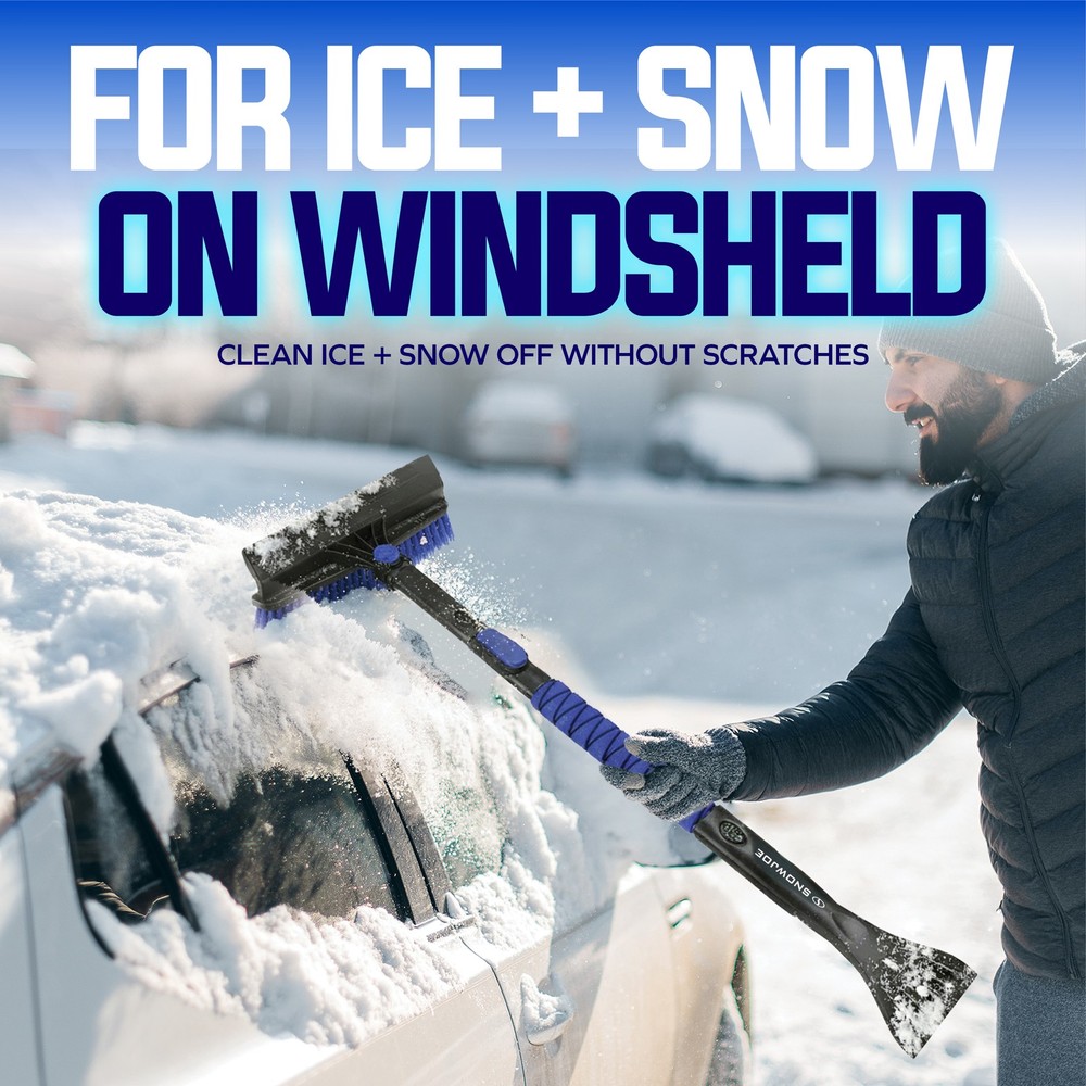 Snow Joe 45" Multi-Purpose Ice Scraper and Extendable Snow Brush (Open Box)