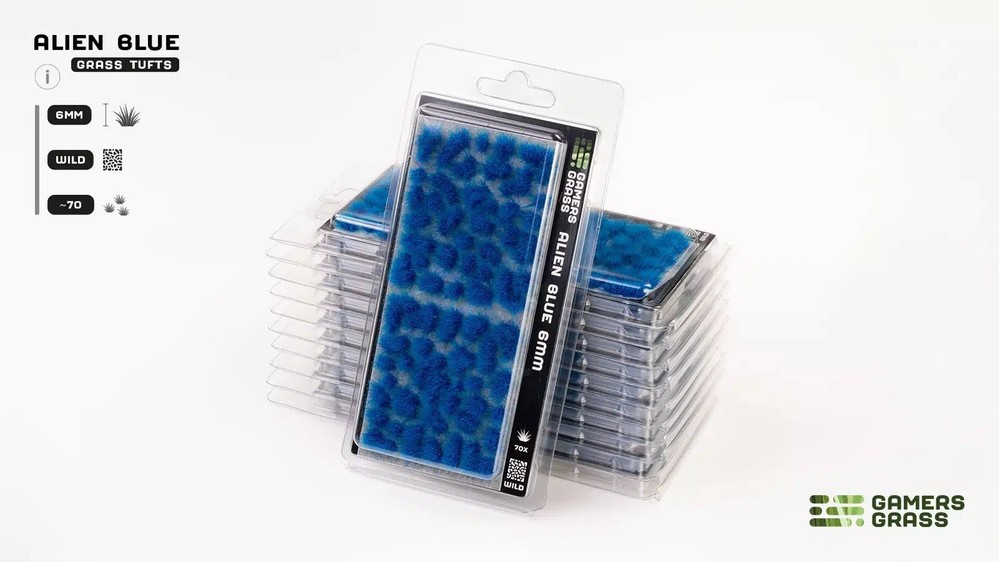 Gamers Grass: Alien Blue Tuft (6mm)