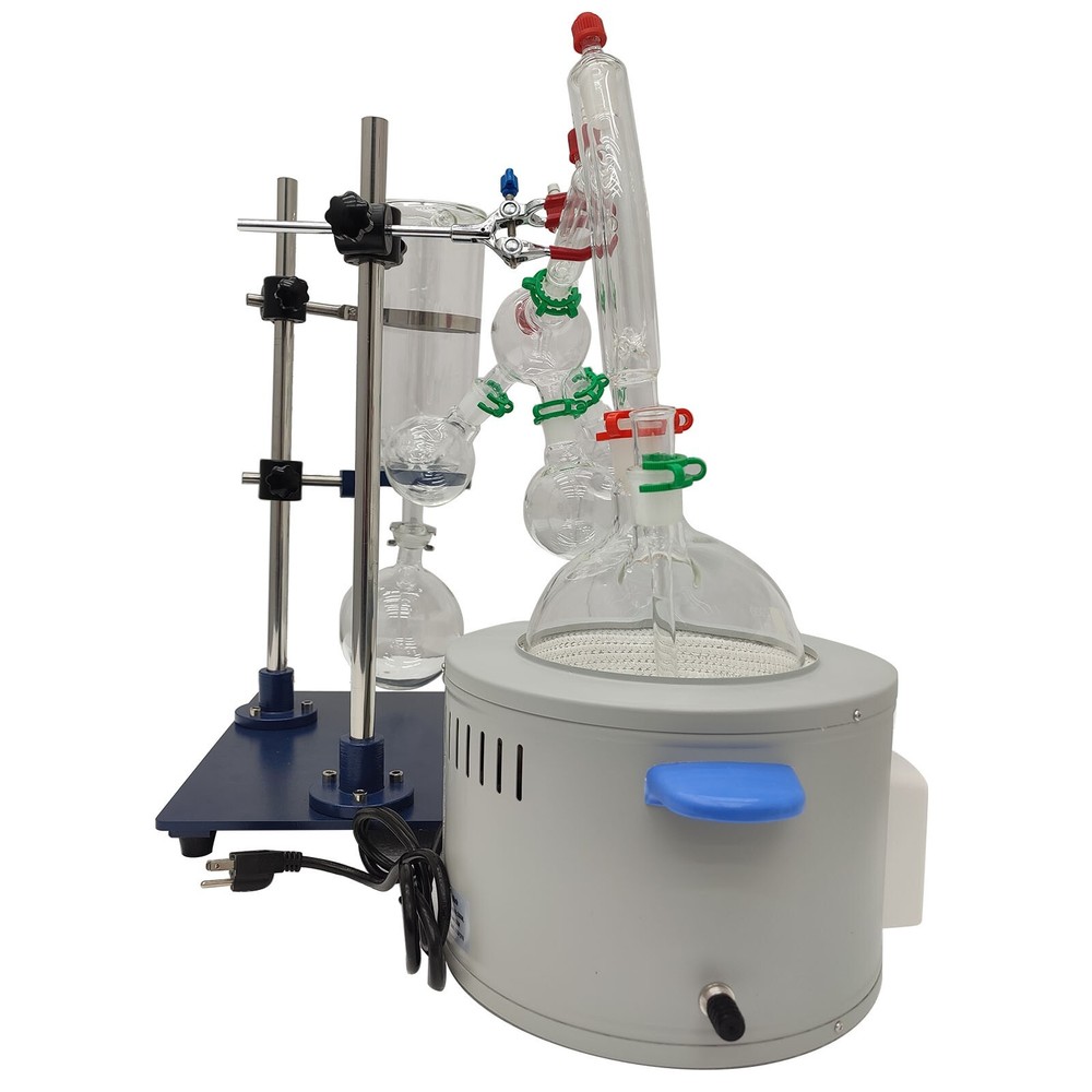 110V Short-range Molecular Distillation Apparatus Laboratory Heating Stirring