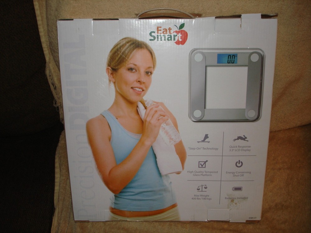 EatSmart ESBS-01 Extra Large Precision Digital Bathroom Scale - Silver New