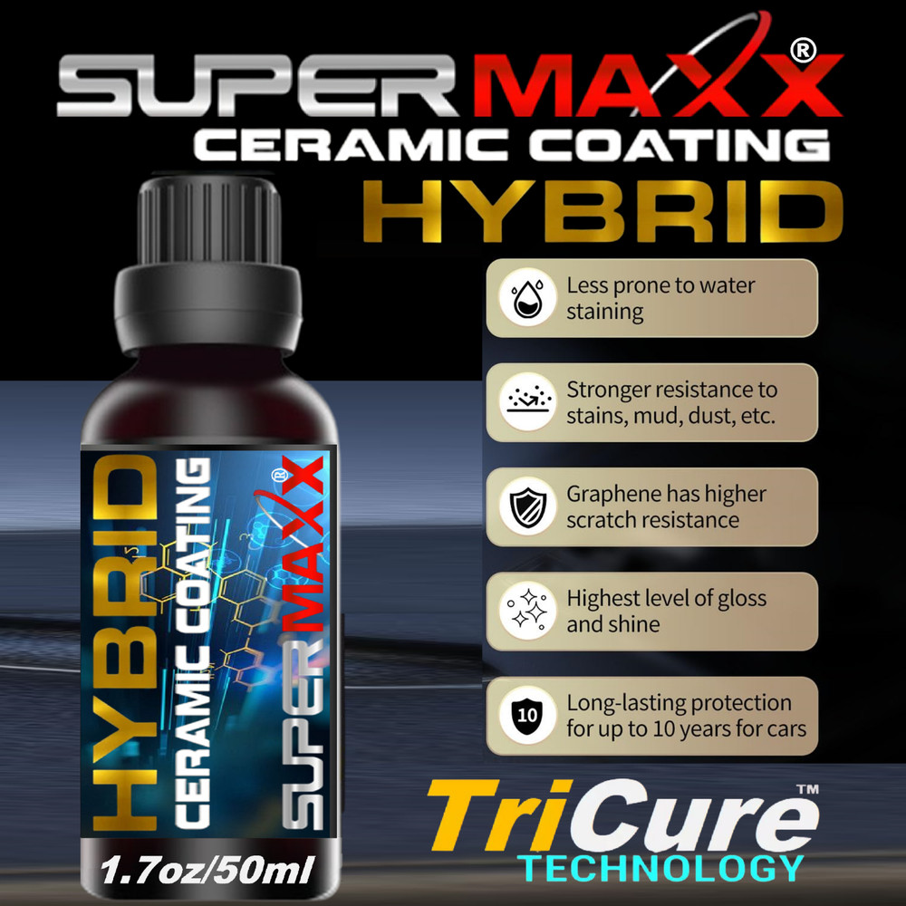POLYSILAZANE CERAMIC CAR COATING "2K HYBRID" ADVANCED TRICURE TECHNOLOGY