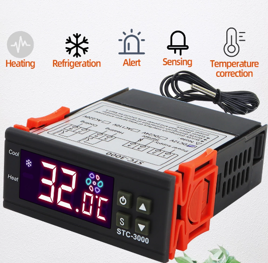 STC-3000 12V Digital Thermostat Temperature Controller Sensor Thermoregulator