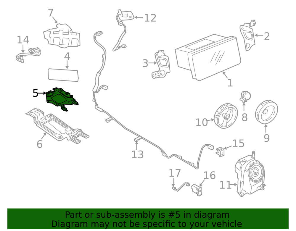 Genuine Mitsubishi Amplifier Upper Bracket 8701A812