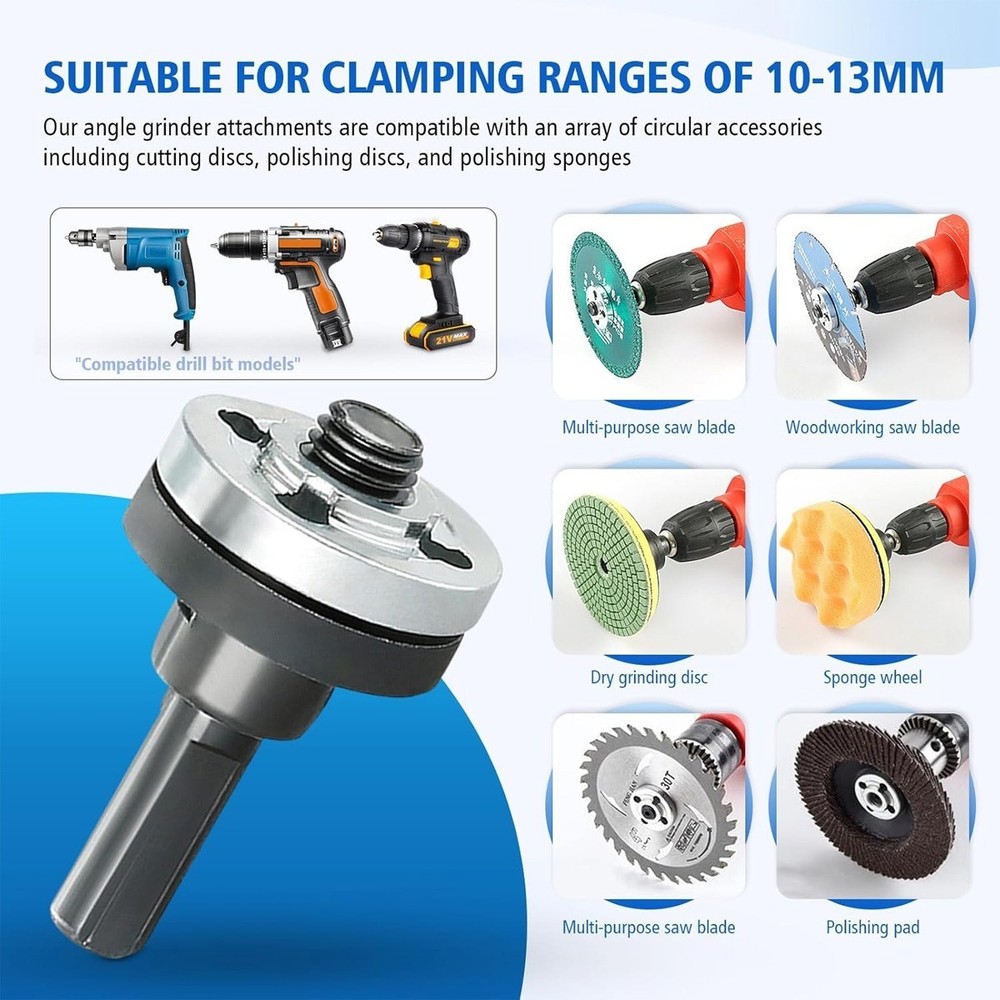 Conversion 10mm Angle Grinding Adapter Connecting Rod Kit For Metal Deburring