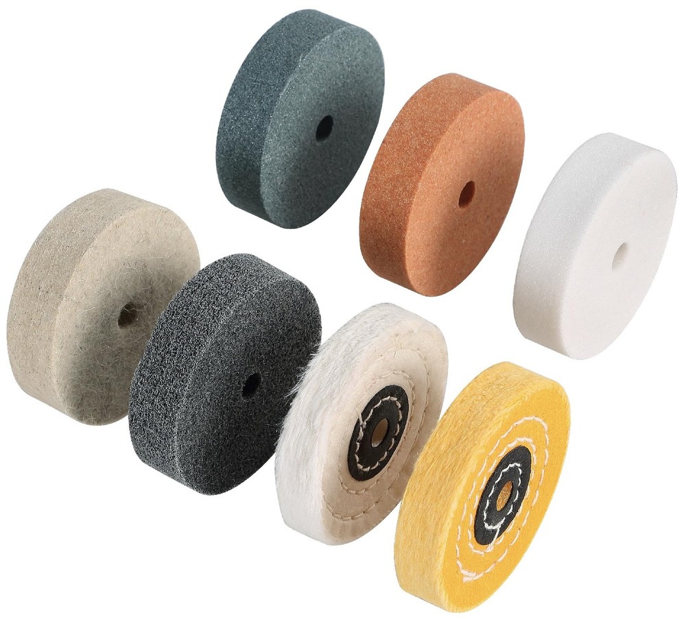7 PCS Grinding Buffing Wheels Kit, 3 Inch, Polishing, Sharpening, Rust
