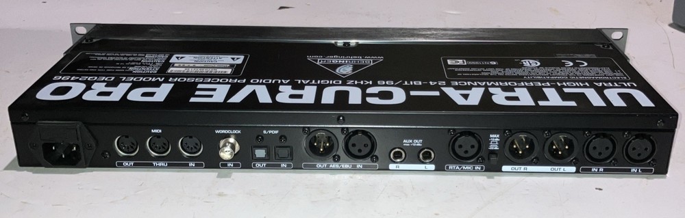 Behringer DEQ2496 Ultracurve Pro 2-Channel Equalizer Mastering Processor TESTED
