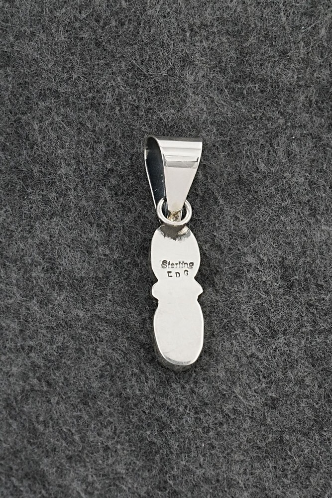 Turquoise & Sterling Silver Pendant - Eugene Gruber