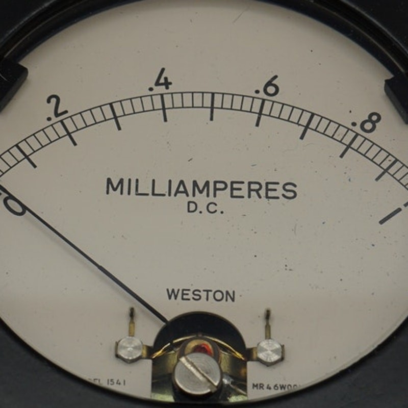 Weston Milliamperes Meter Model 1541 Panel Gauge DC