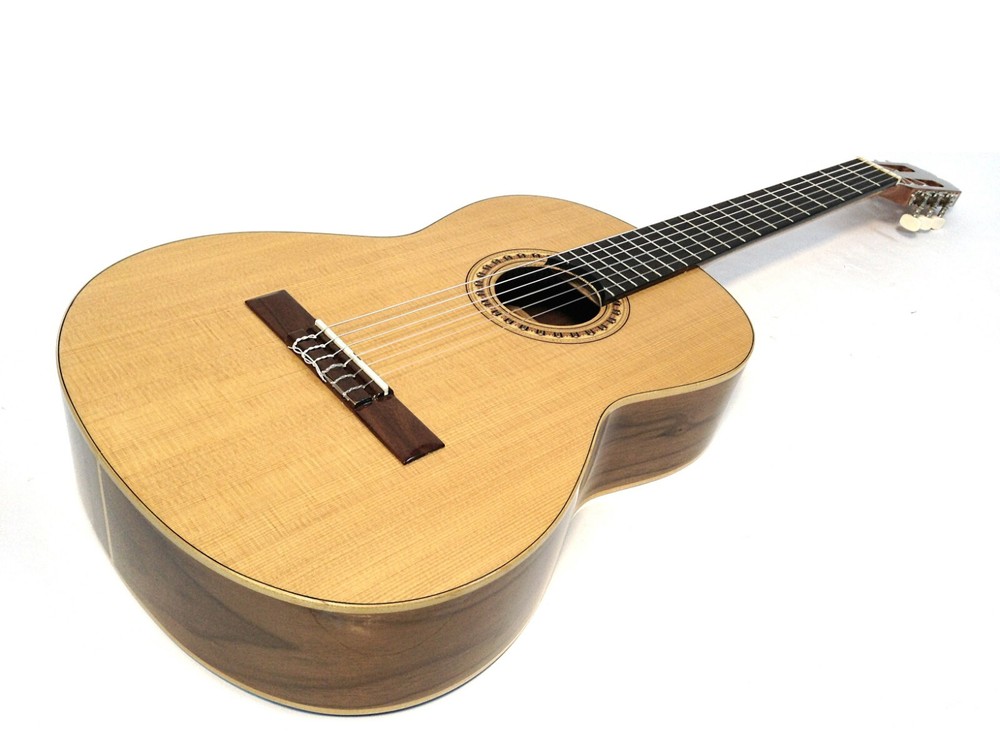 Miguel Rosales #10 Solid Spruce Top Classical Guitar +Black Lockable Hard Case
