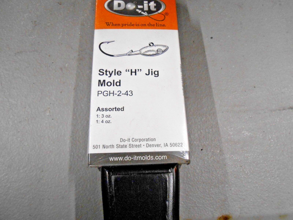 3321 Do-It Style H Head Jig Mold # & 4 oz