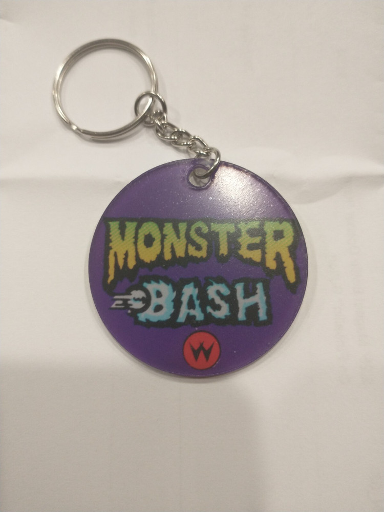 Monster Bash Pinball Machine Keychain