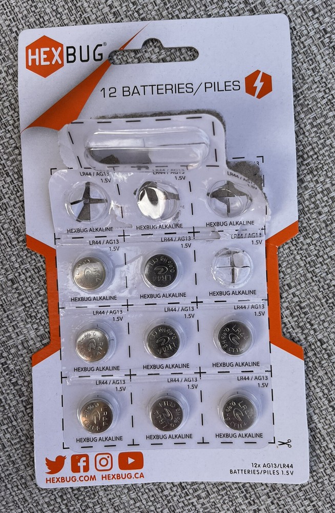HEXBUG 8 Batteries/Piles
