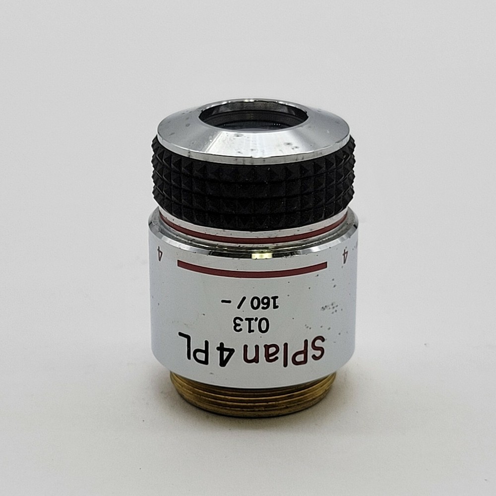 Olympus Microscope Objective SPlan 4PL 4x Phase Contrast 160/-