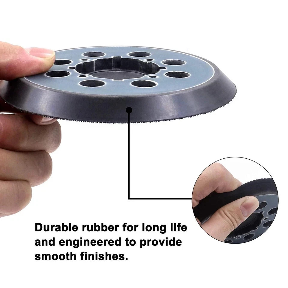 5" 8-Hole Orbital Sander Pad Replacement Hook Loop for Dewalt DWE64233 N329079