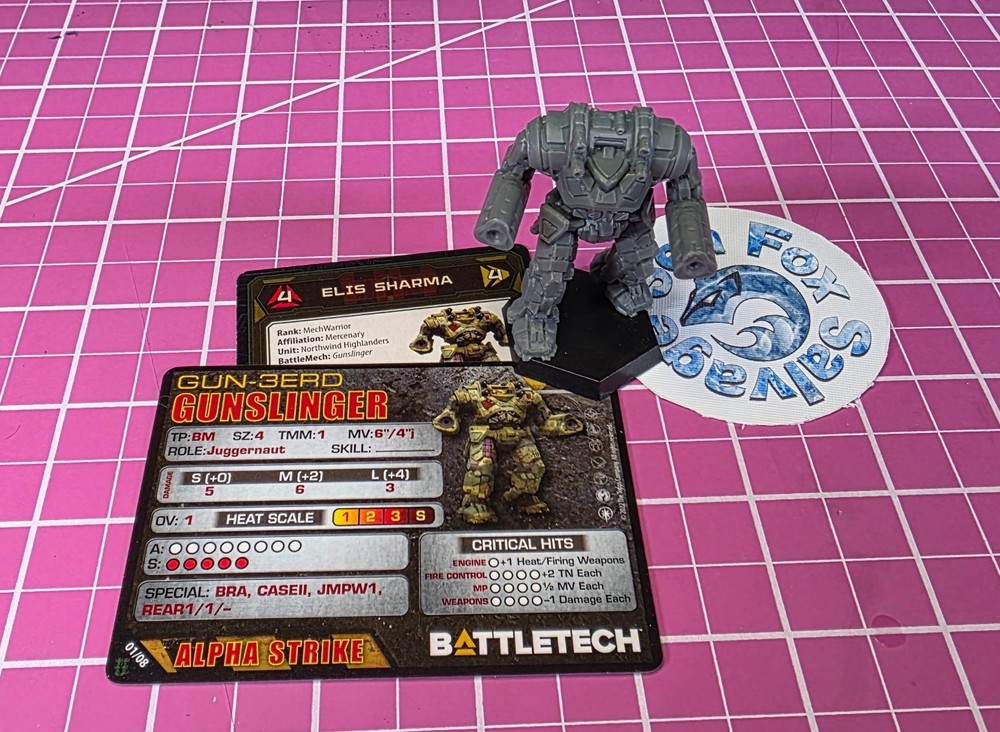 BattleTech Gunslinger Mech -- Northwind Highlander's Command Lance + Cards