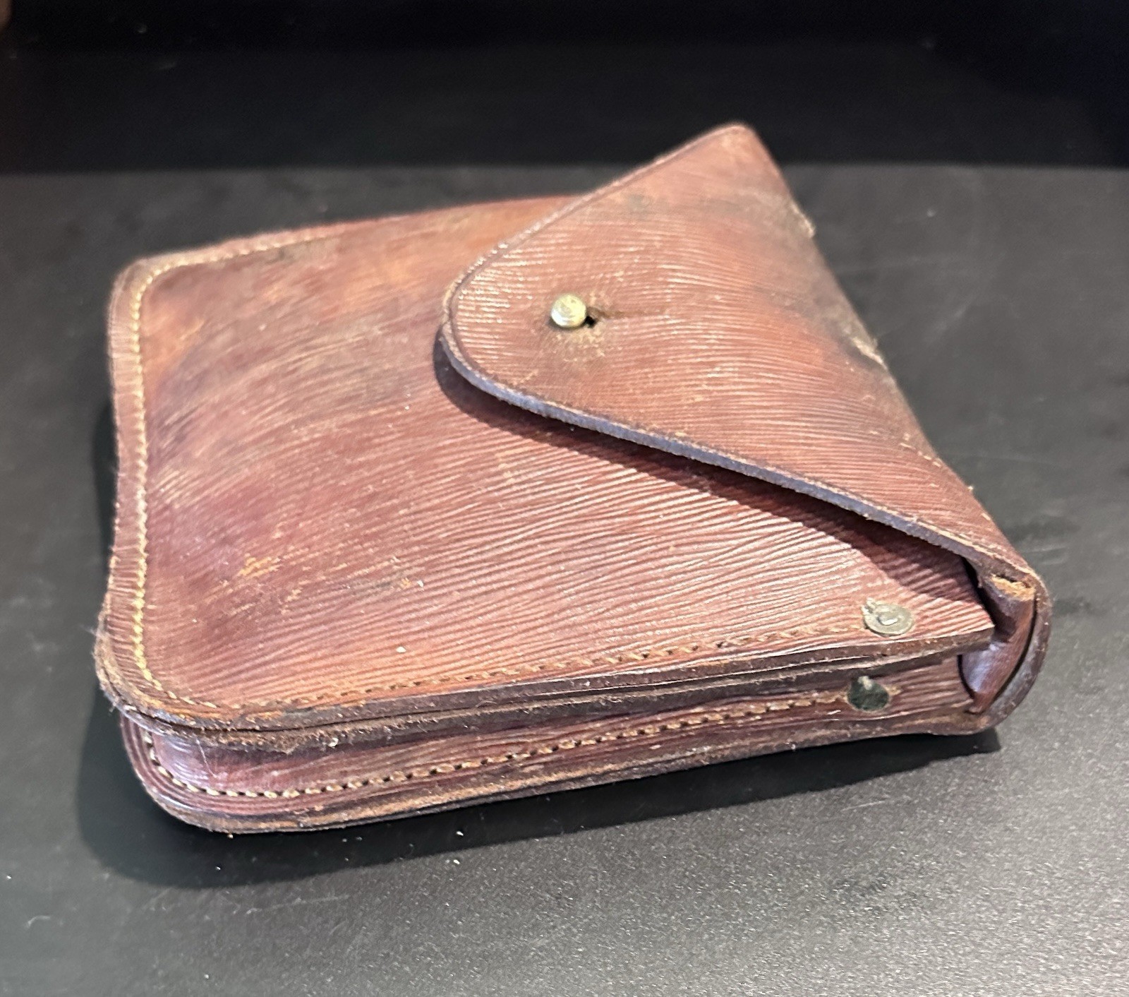 WW2 British Army Sapper’s Portable Chain Saw in Leather Case with Handles & File