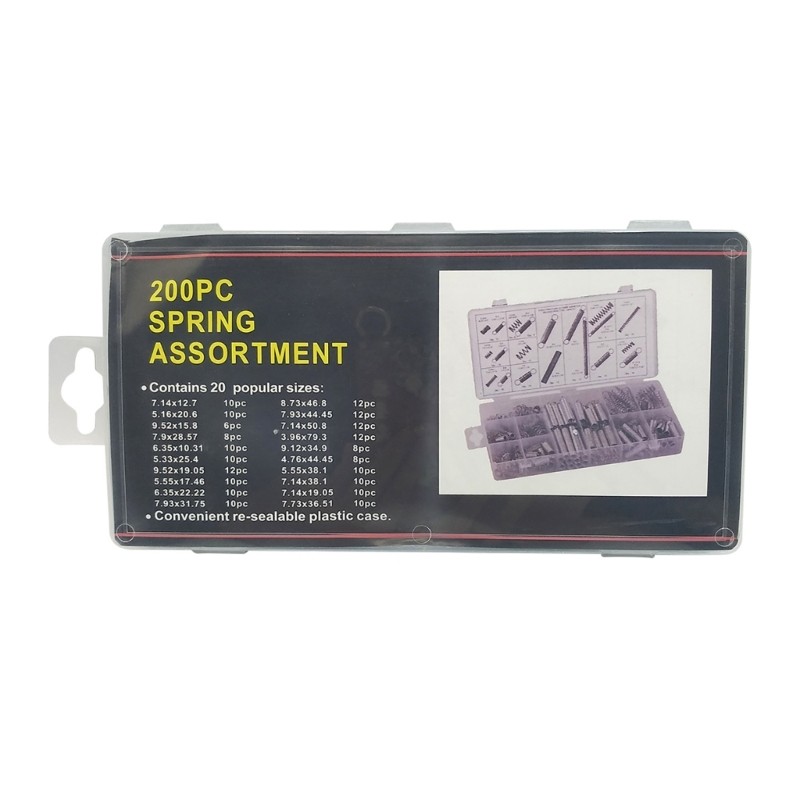 Multifunction 200pcs Spring Set Compression Steel Spring with Box for Home