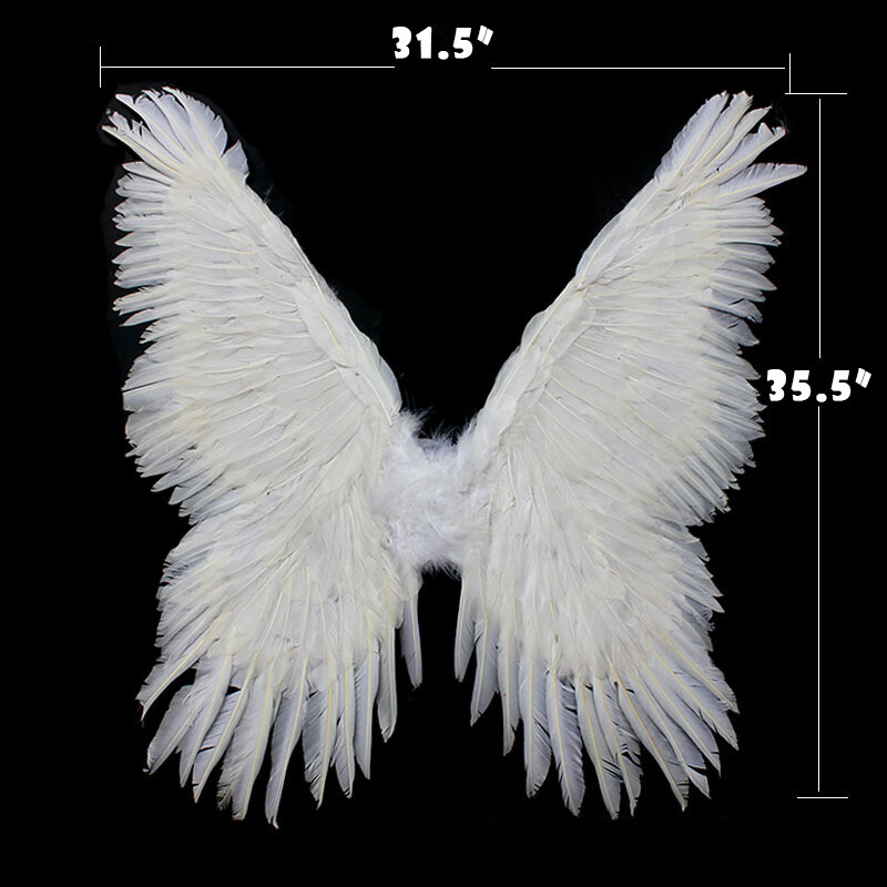 Angel Feather Wings Cosplay Dress Halloween Costume Props Valentine's Day Gift