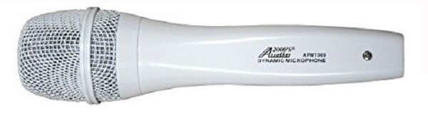 Audio2000'S APM1069P2 - Professional White Dynamic Microphone -N.O.