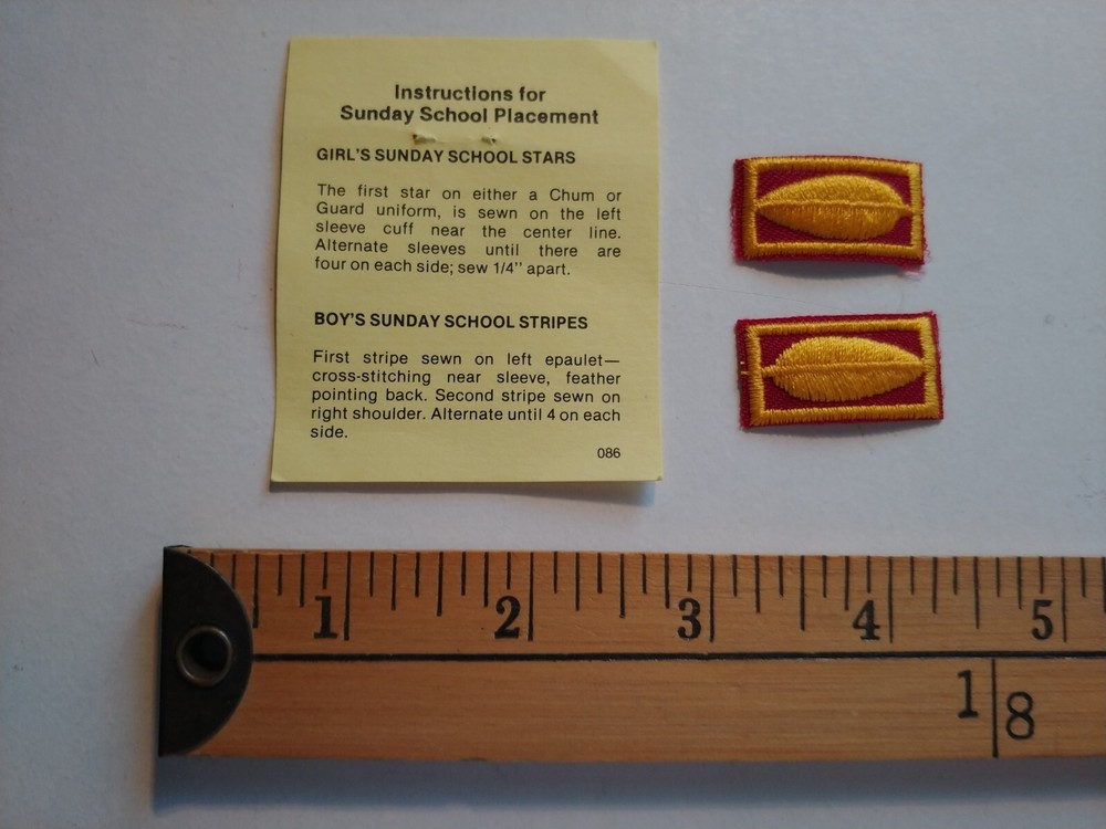 2 MINI AWANA LEAVES INDIAN NATIVE ABORIGINAL FIRST NATIONS PATCH CREST EMBLEM