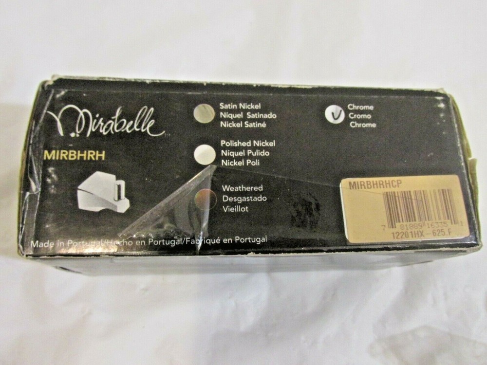 Mirabelle MIRBHRH - Chrome Robe Hook