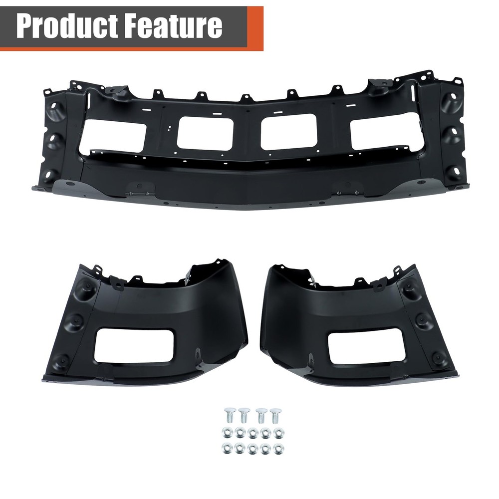 Black 3PCS Split Front Bumper Kit for Silverado 1500 2014-2015 23138597