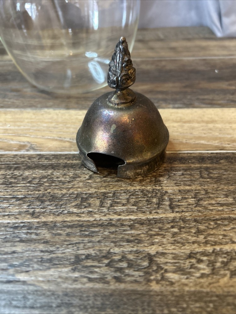 Vintage Silver Plate & Glass Coffee Carafe Pitcher