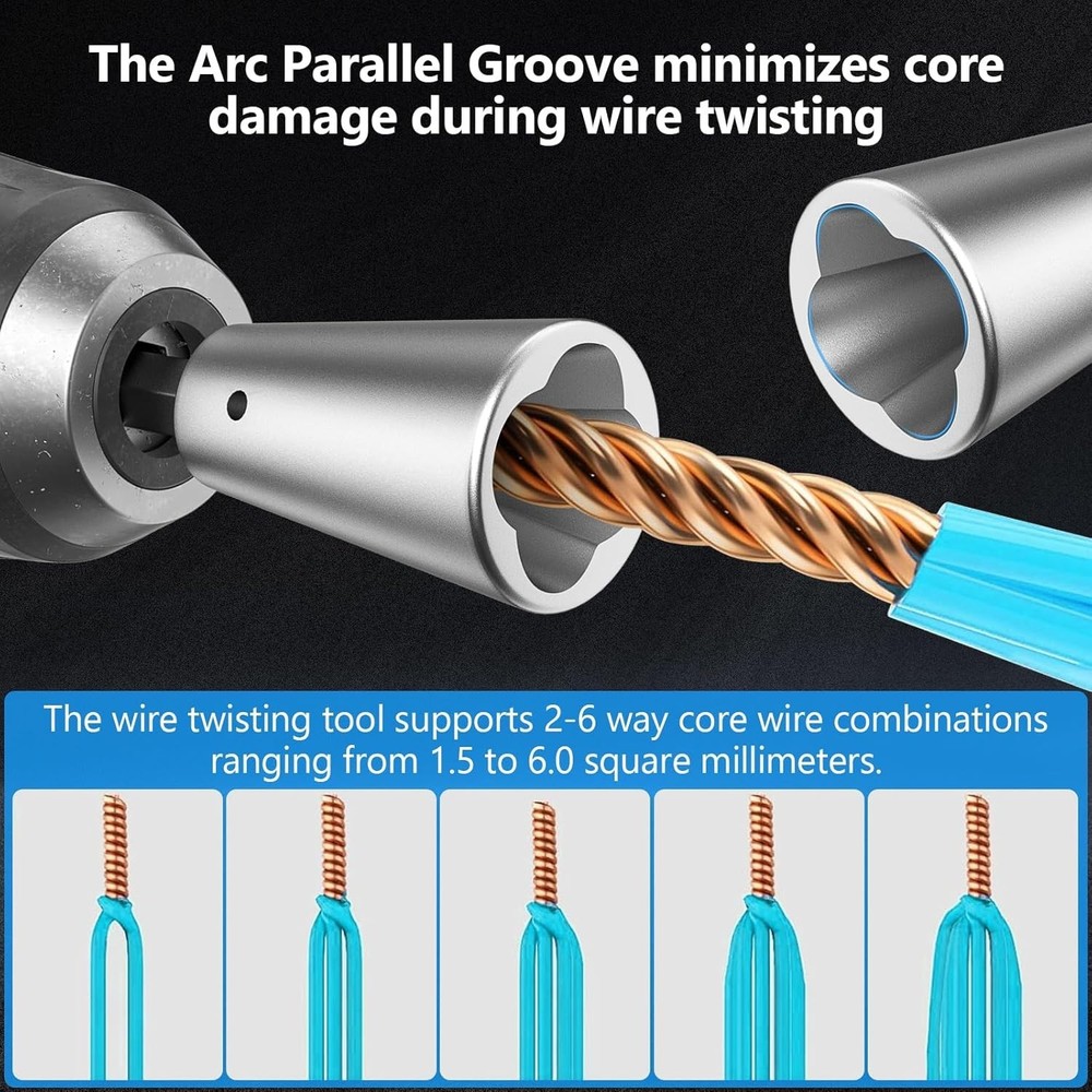 Electric Wire Twister Tool Ergonomic Design for Improved Wiring Efficiency