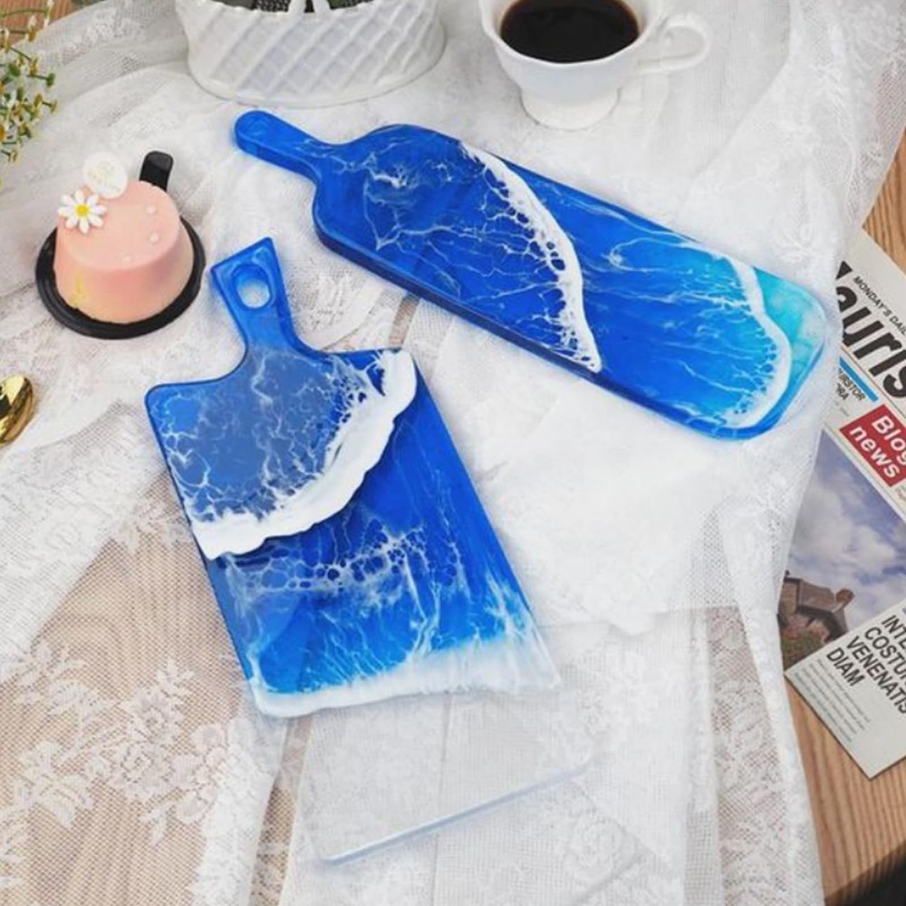 Cheese Board Epoxy Resin Mold with Rectangular Boards (Set of 2)