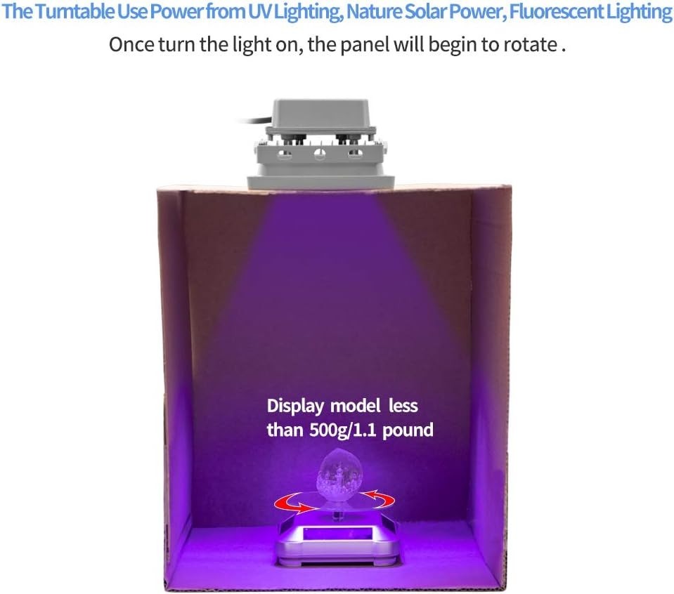 3D Printer UV Resin Curing Light with 360° Solar Turntable - Quick & Efficient