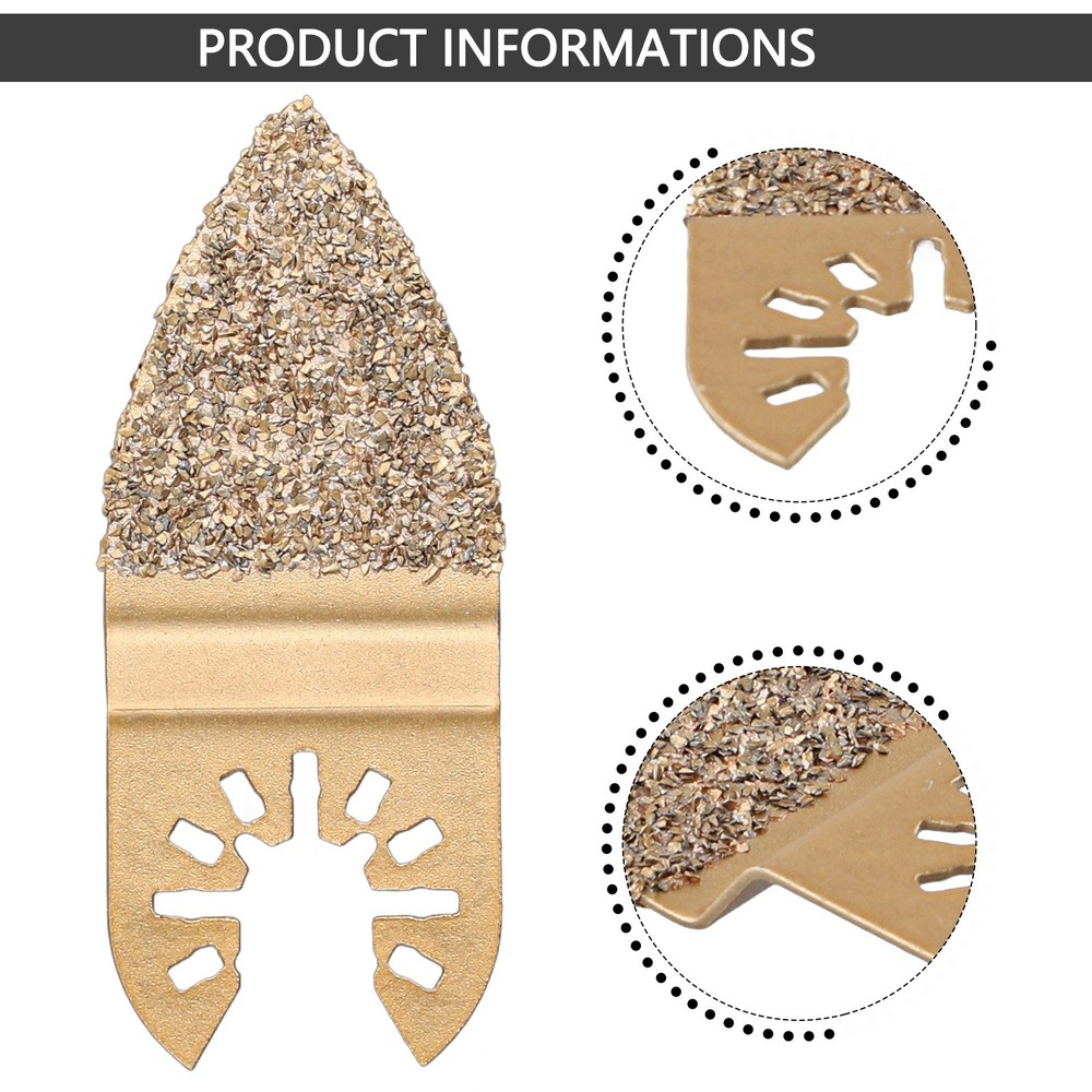 Oscillating Multitool Blades Designed to Handle Coarse Materials Easily