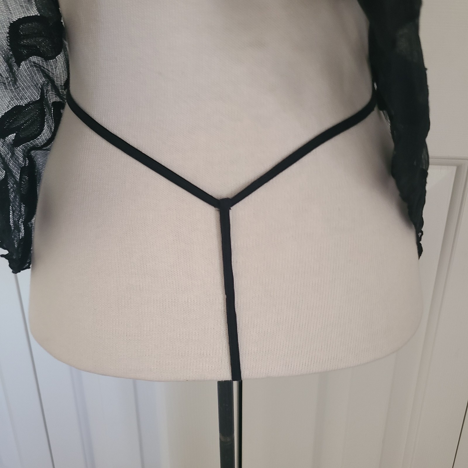 Y2K Victoria's Secret Sheer Mesh Babydoll Top Set S Hearts Flyaway Split Front