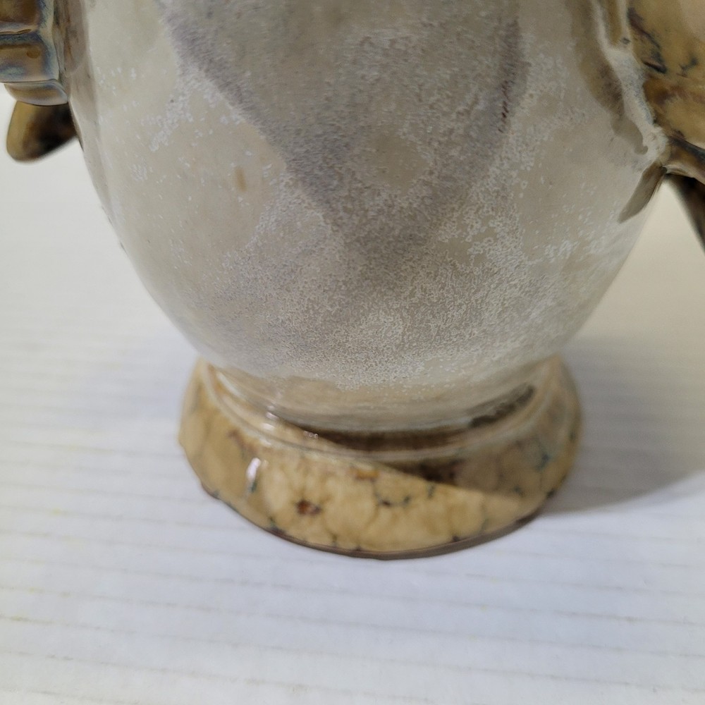 Ceramic Chicken Pitcher Glazed Handmade 9.5in