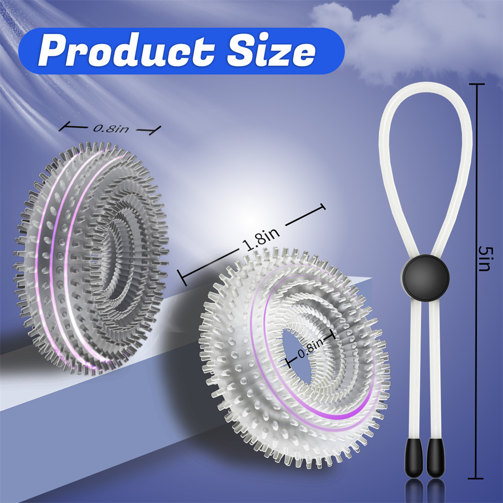 Male Adjustable Silicone Penis Dick Ring Enhancer Prolonging Delay Ejaculation