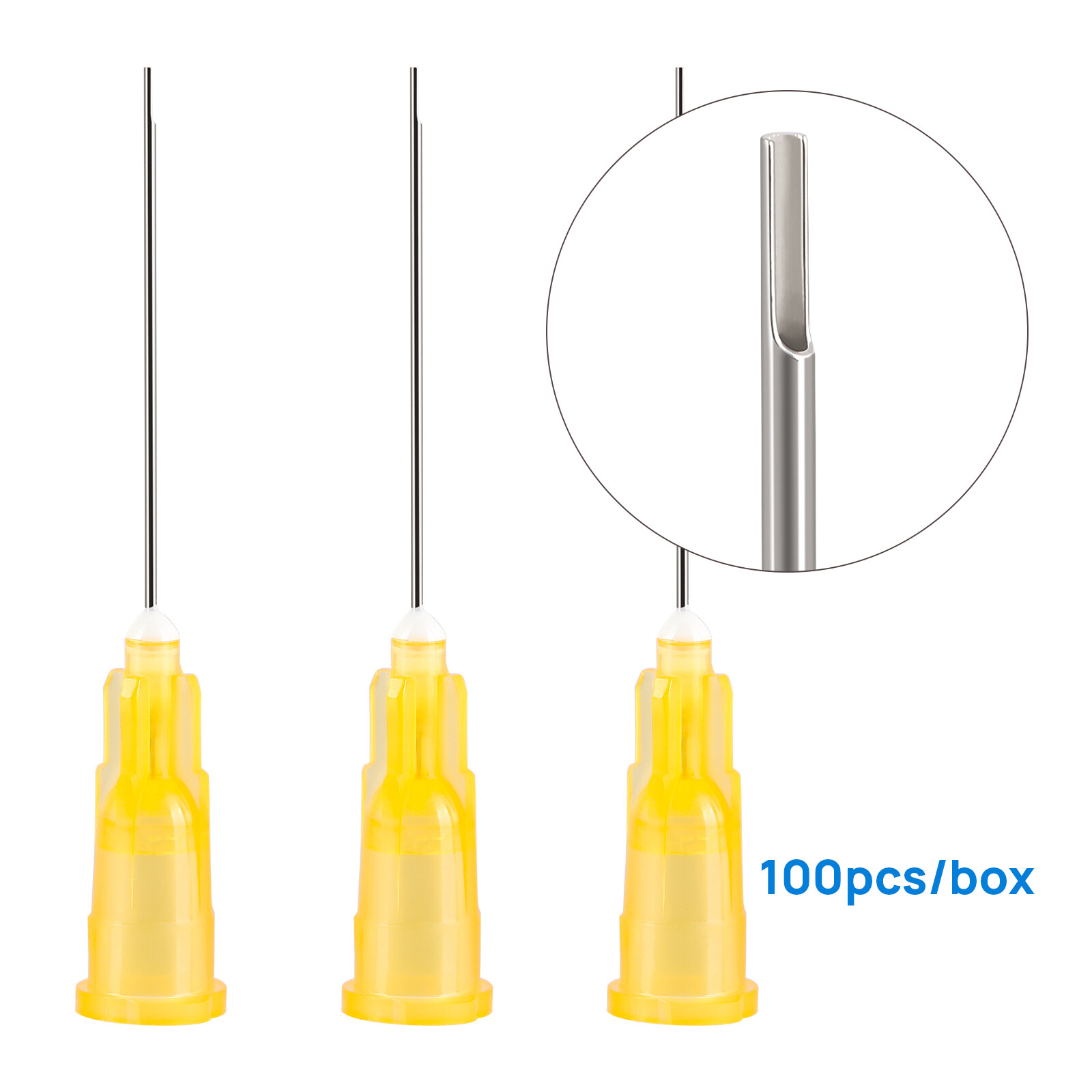 Dental Disposable Irrigation Needle Tip Notched Type Syringe Tips 23/25/27/30G