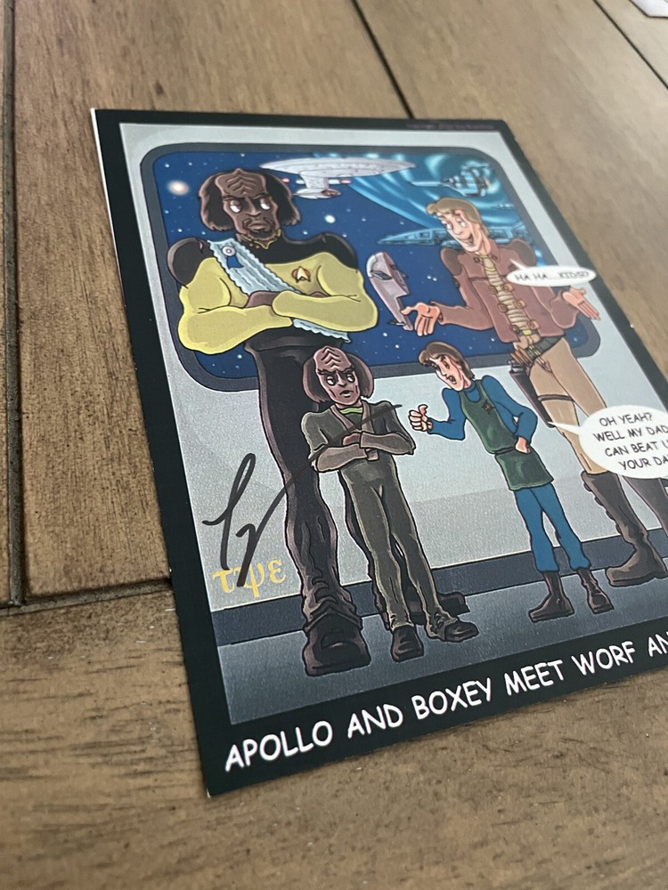 ‼️ RARE! SIGNED Tye Bourdony Star Trek Battlestar Galactica Comic Frame 2000