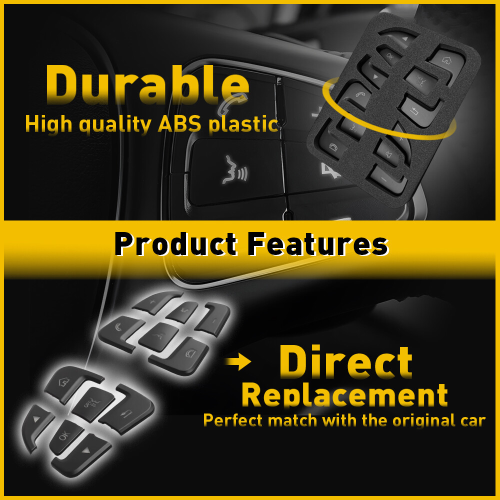 Steering Wheel Multi-Function Button Cover for Mercedes-Benz C300 2015-2017