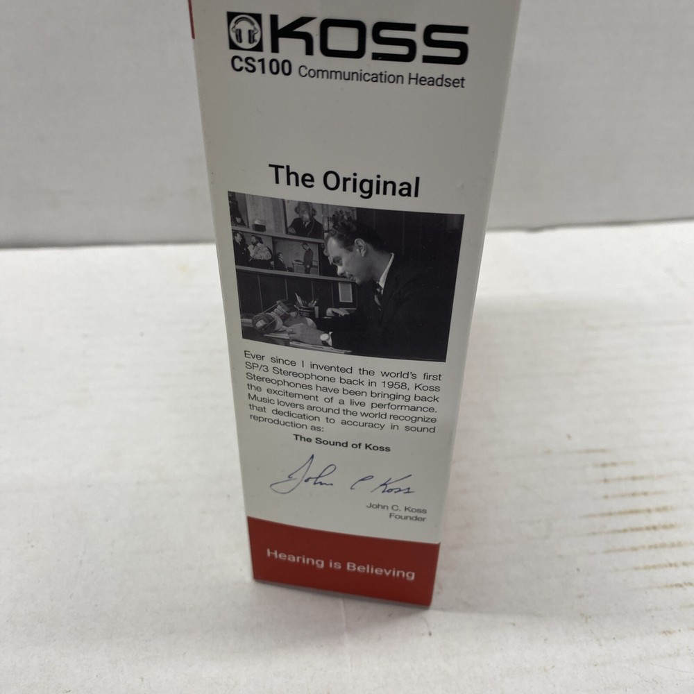 Koss CS 100 Communication Headset SLC-602