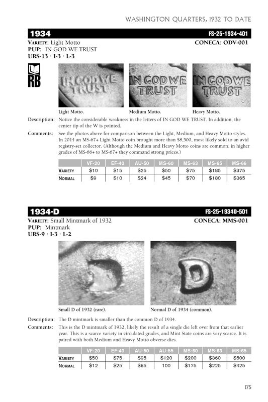 Cherrypickers Guide - Rare Die Varieties of United States Coins, Vol 1, 6th Ed