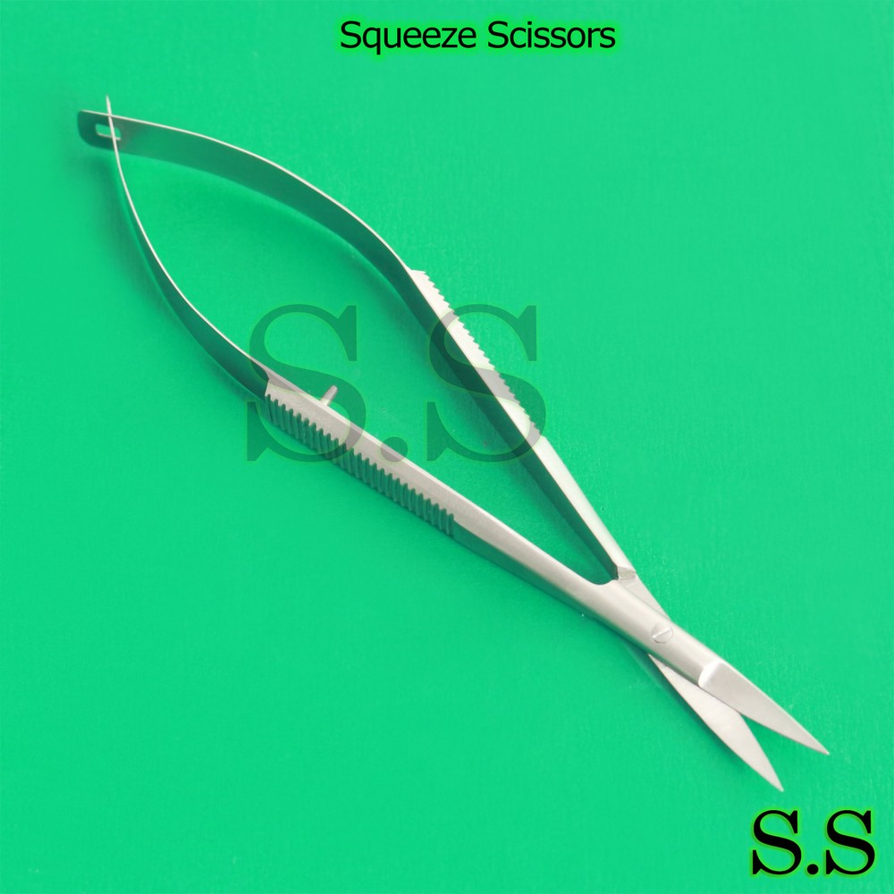 Snip-Eze Easy-Squeeze Scissors 4-3/4" Sewing Embroidery (Curved)