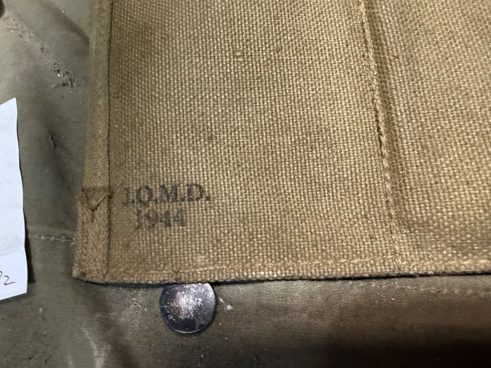 ORIGINAL WWII US ARMY M1937 CAVALRY RANGE FIELD COOKING UTENSILS ROLL-JQMD 1944