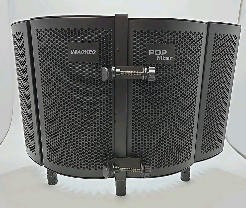 Aokeo Studio Recording Microphone Isolation Shield Pop Filter High density (B)