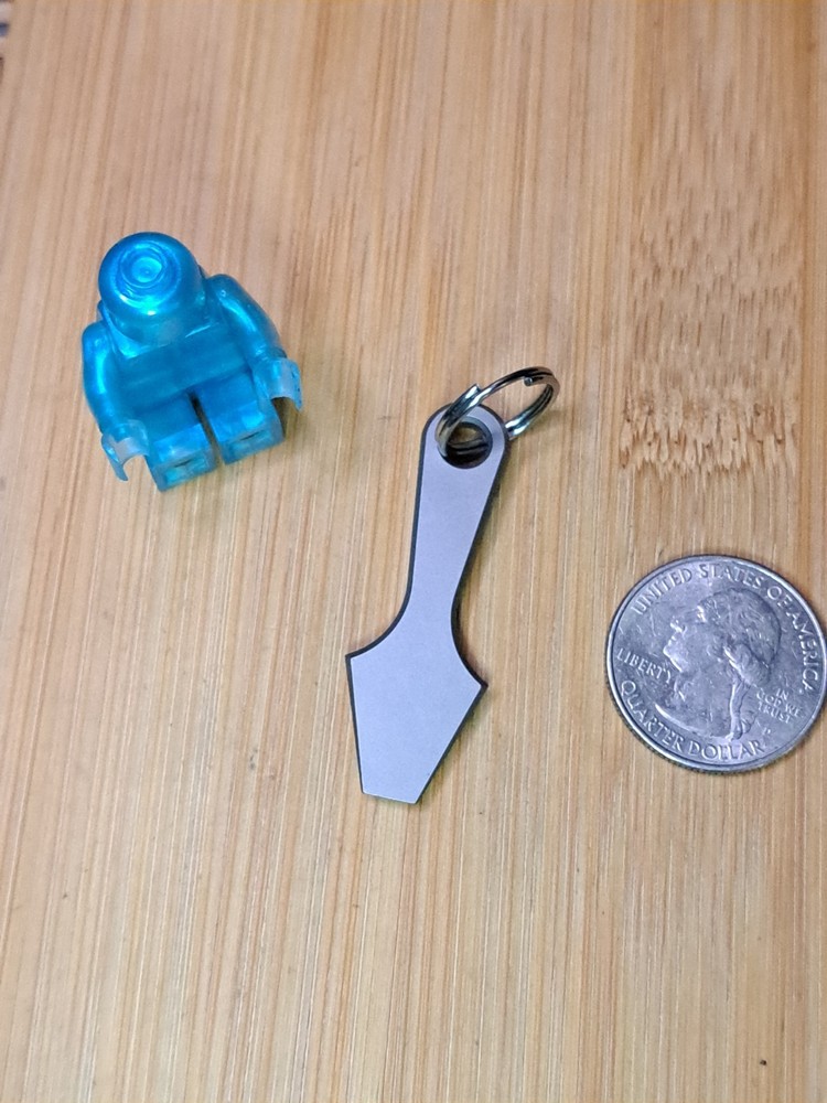 Mini Titanium Keychain Pry Bar