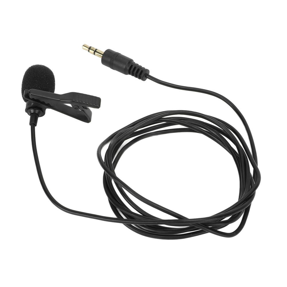 Lavalier Microphone Noise Reduction Omnidirectional Clip On Mic For Interview