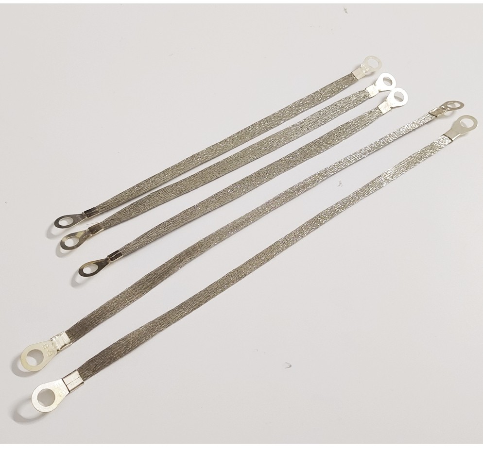 Car Truck Firewall Engine Body Engine Ground Strap Tinned Copper Cable Kit 5 Pcs