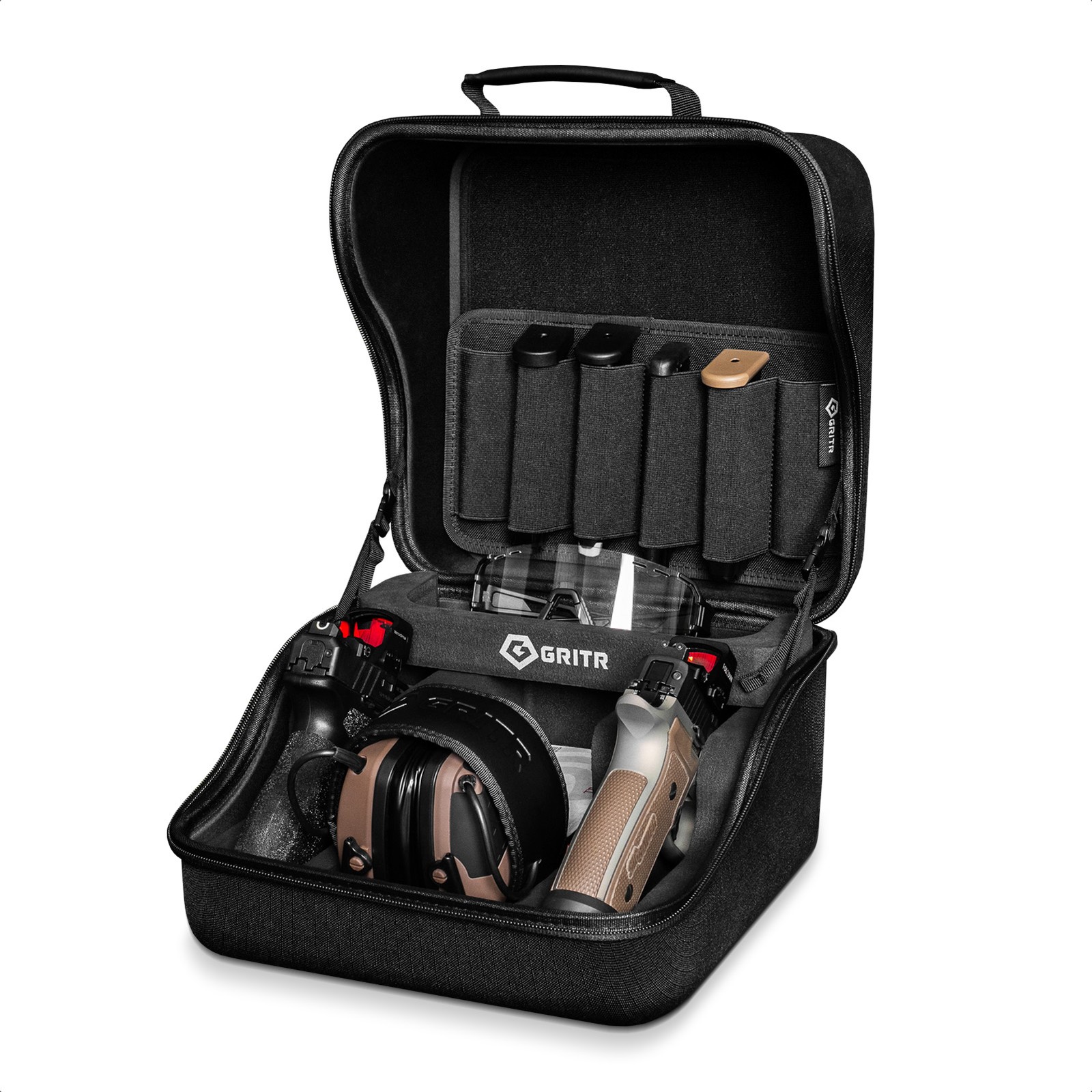 GRITR EVA Pistol Case for Multiple Handguns & Shooting Accessories