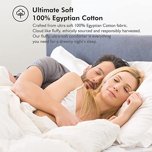 Luxurious White Solid Medium Weight Queen White (Medium Weight) / All-season